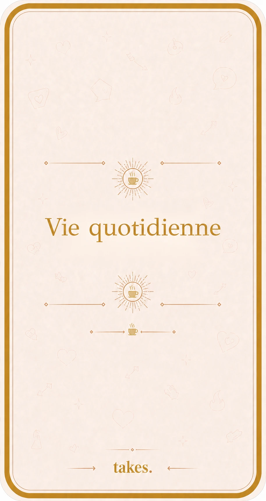 Verso de la catégorie Vie quotidienne